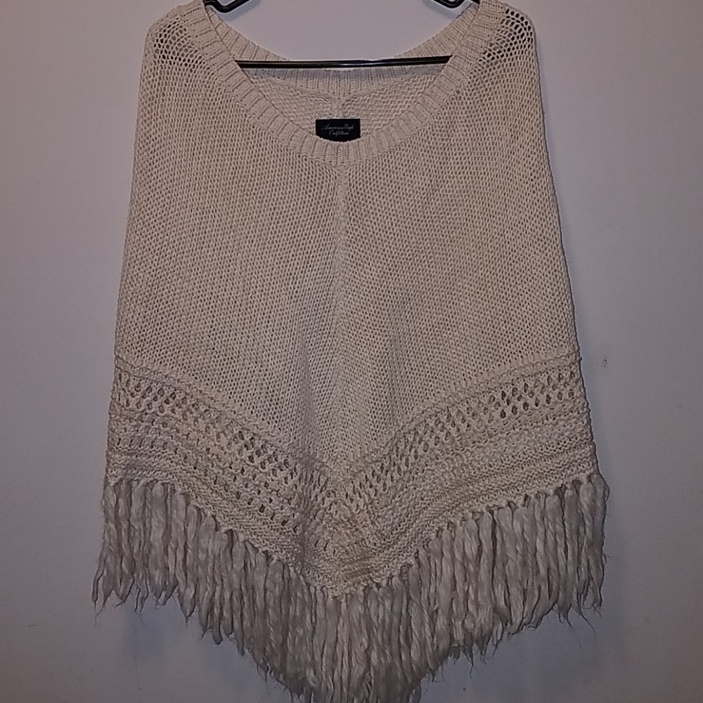 American Eagle Knitted Poncho